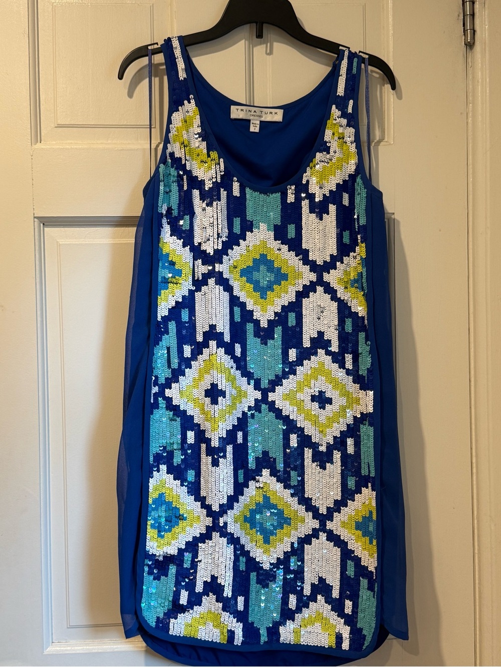Trina Turk Glitterati Sequin Tank Dress